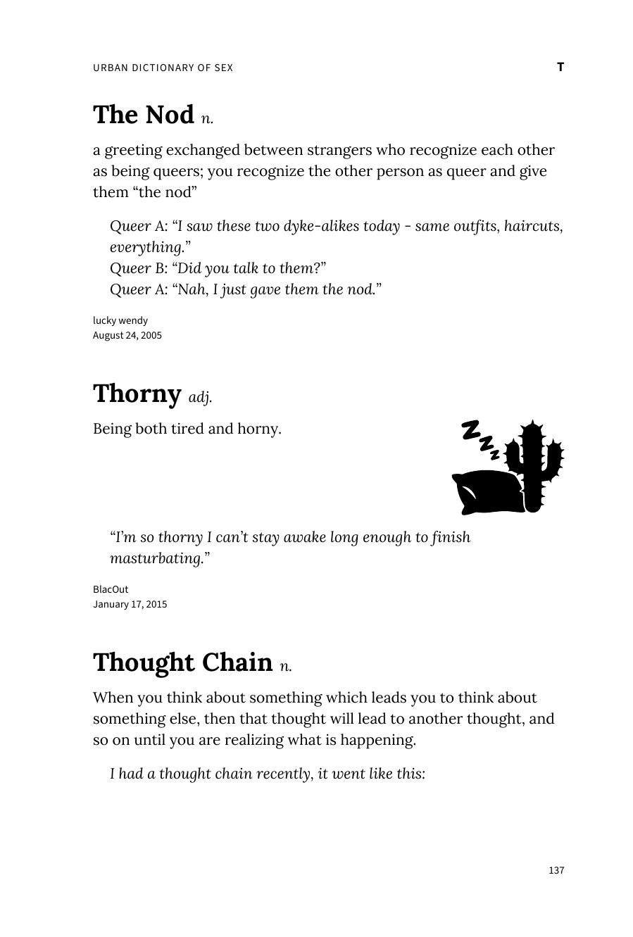 Preview page of The Urban Dictionary of Sex