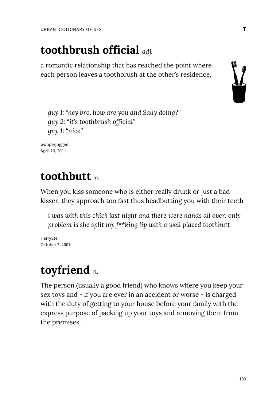 Preview page of The Urban Dictionary of Sex