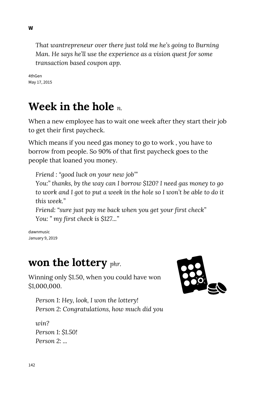 Preview page 148 of Urban Dictionary of Money