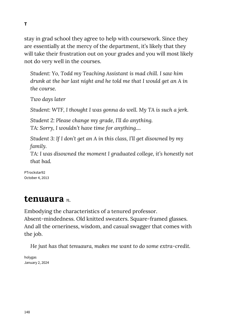 Preview page 154 of Urban Dictionary of College