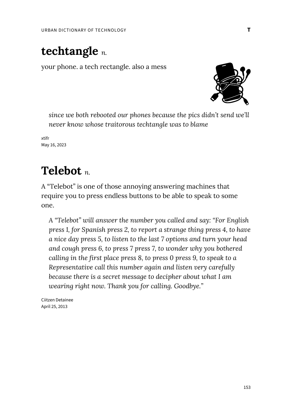 Preview page 159 of the Urban Dictionary of Technology