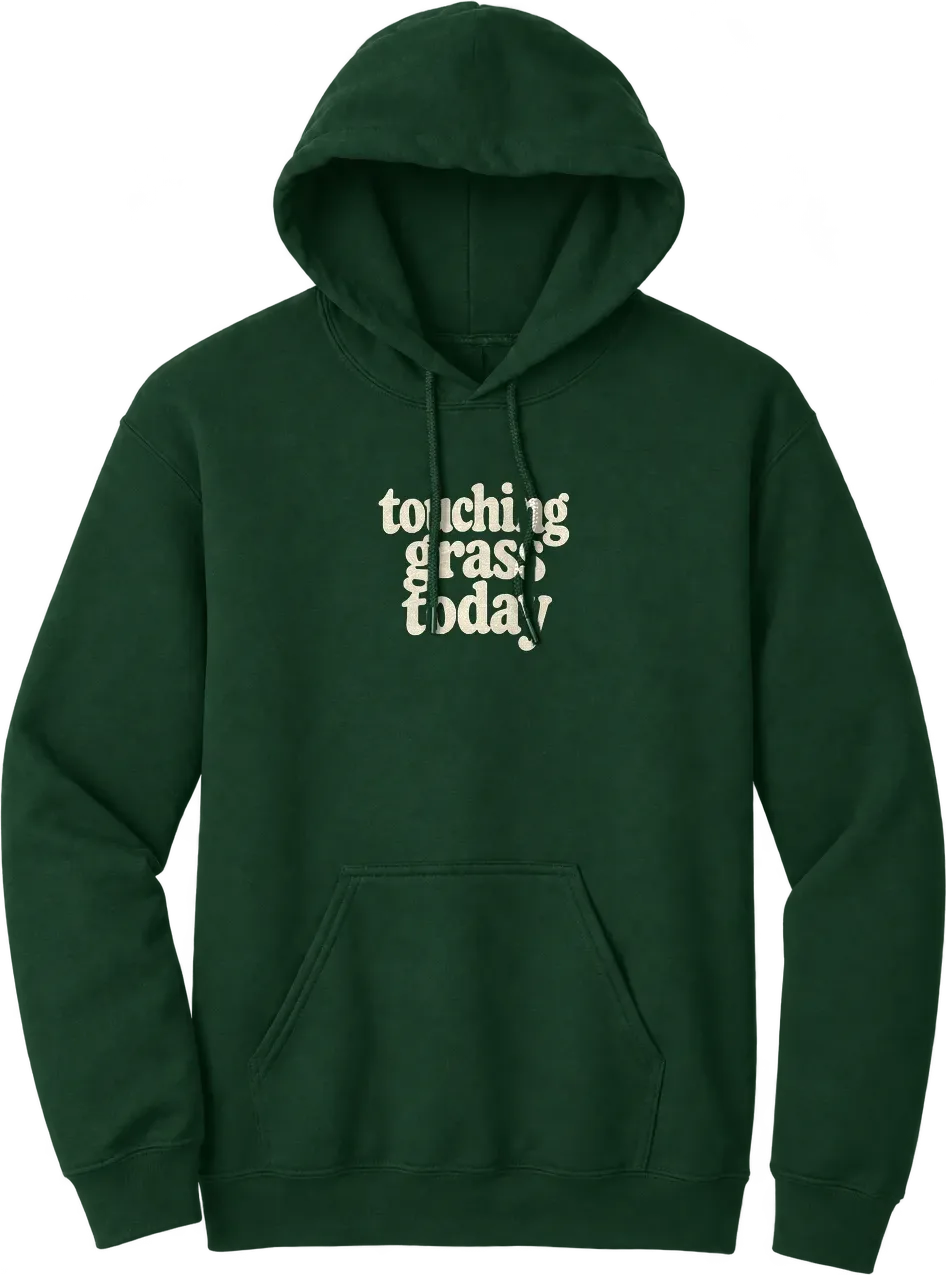 touching grass today v2-mug front