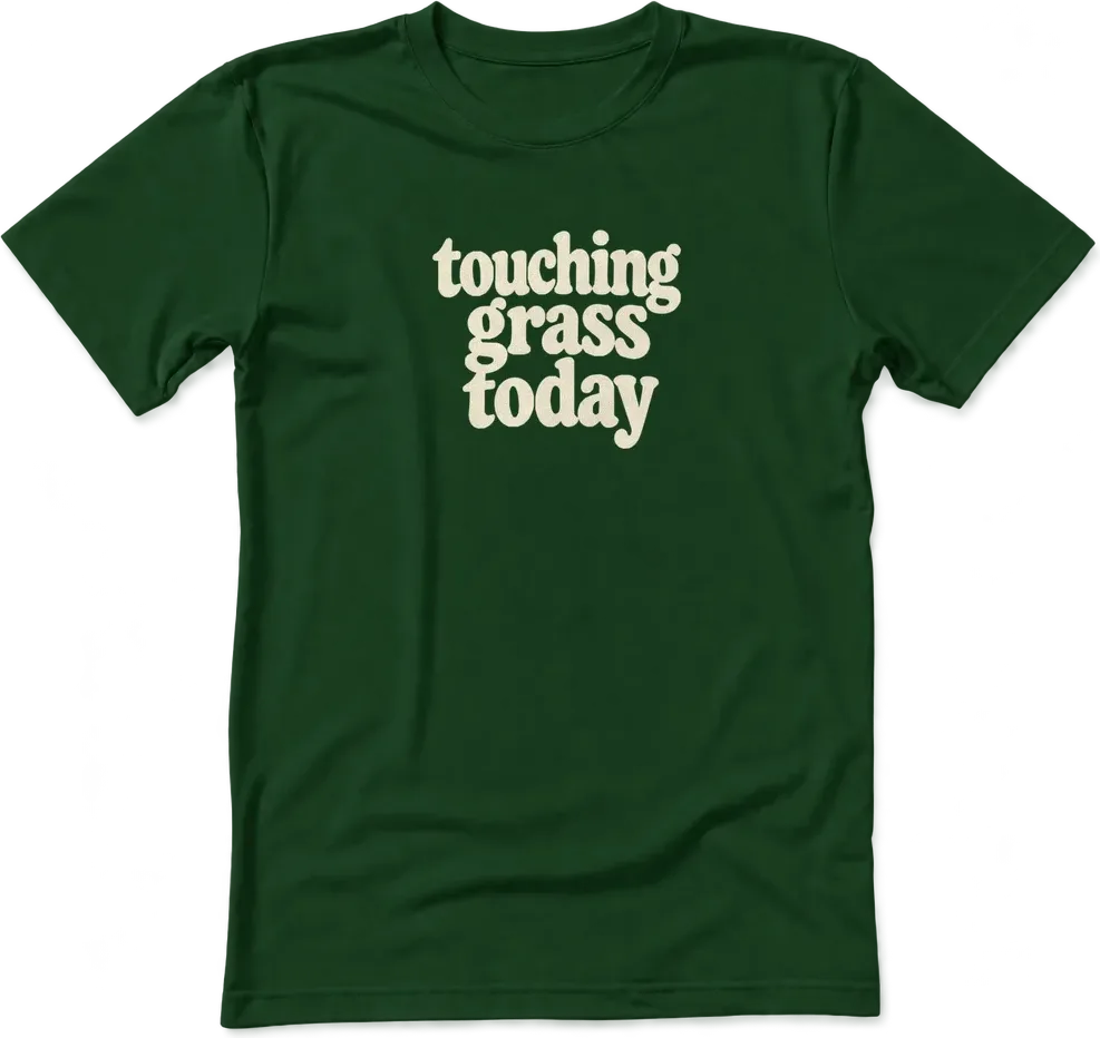 touching grass today v2-mug front