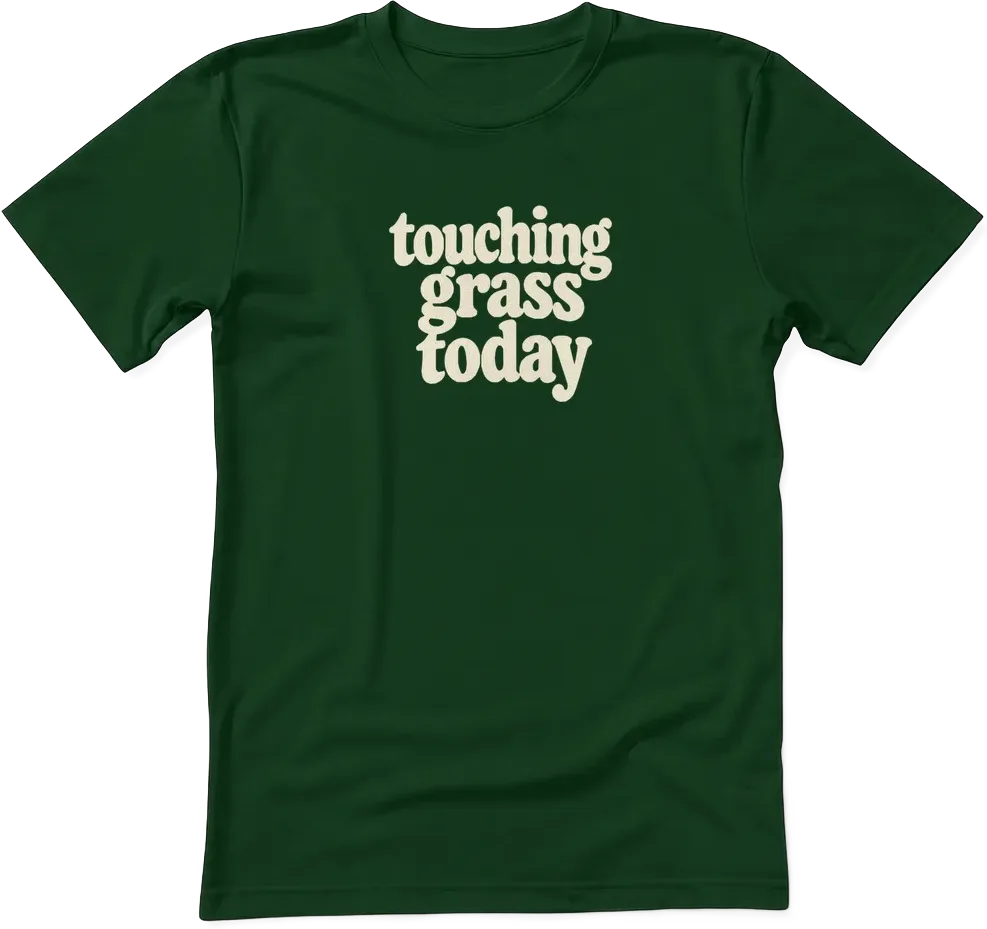 touching grass today v2-mug front