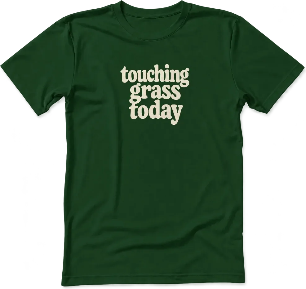 touching grass today v2-mug front