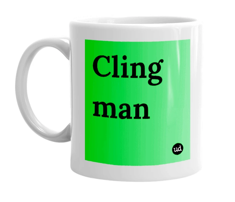 "Cling man" mug