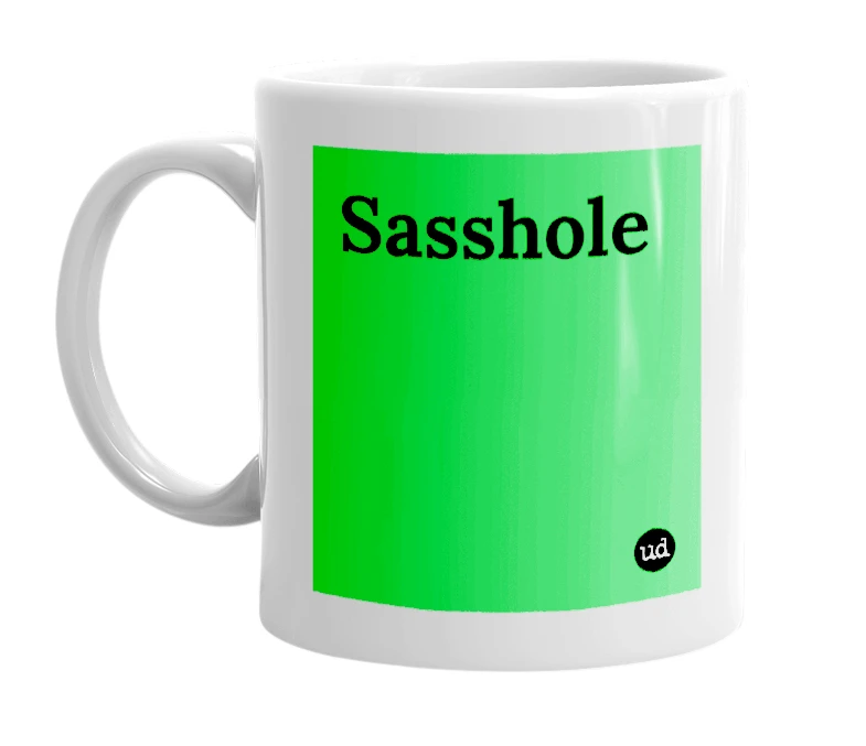 "Sasshole" mug