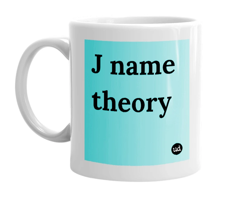 "J name theory" mug