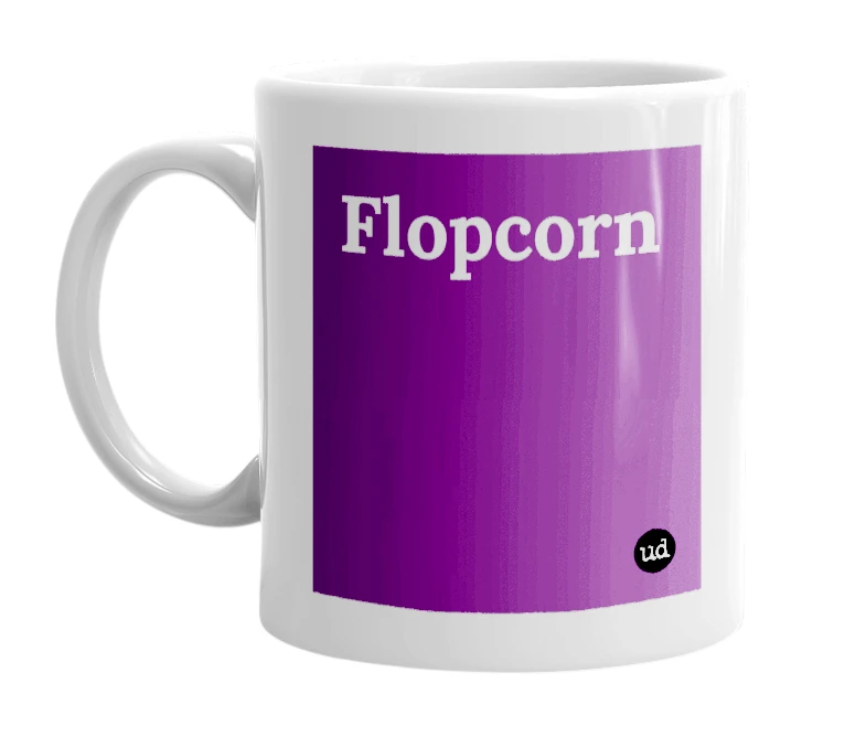 "Flopcorn" mug