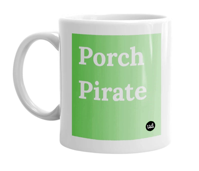 "Porch Pirate" mug