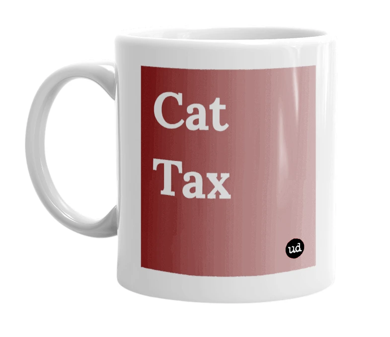 "Cat Tax" mug