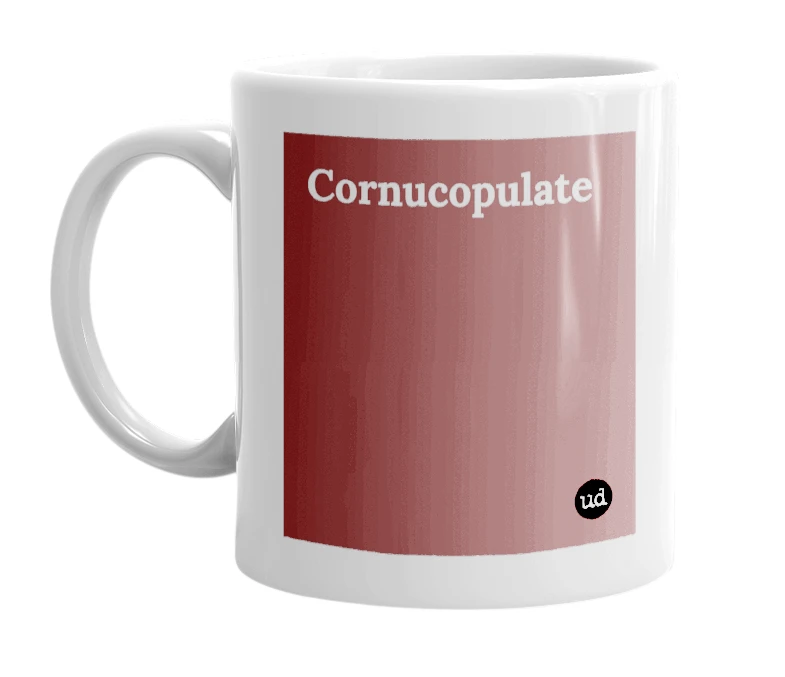 "Cornucopulate" mug