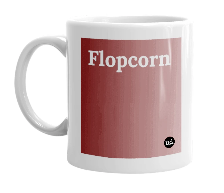 "Flopcorn" mug