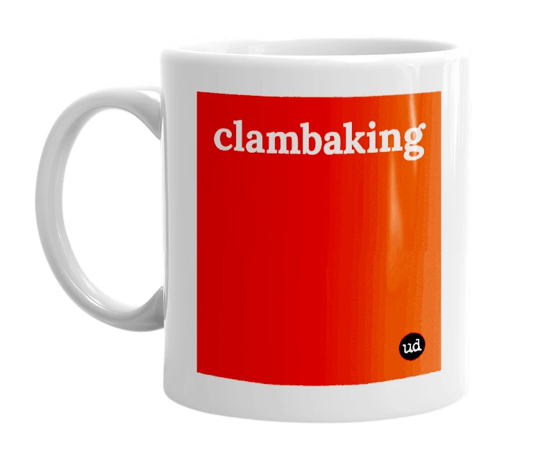"clambaking" mug