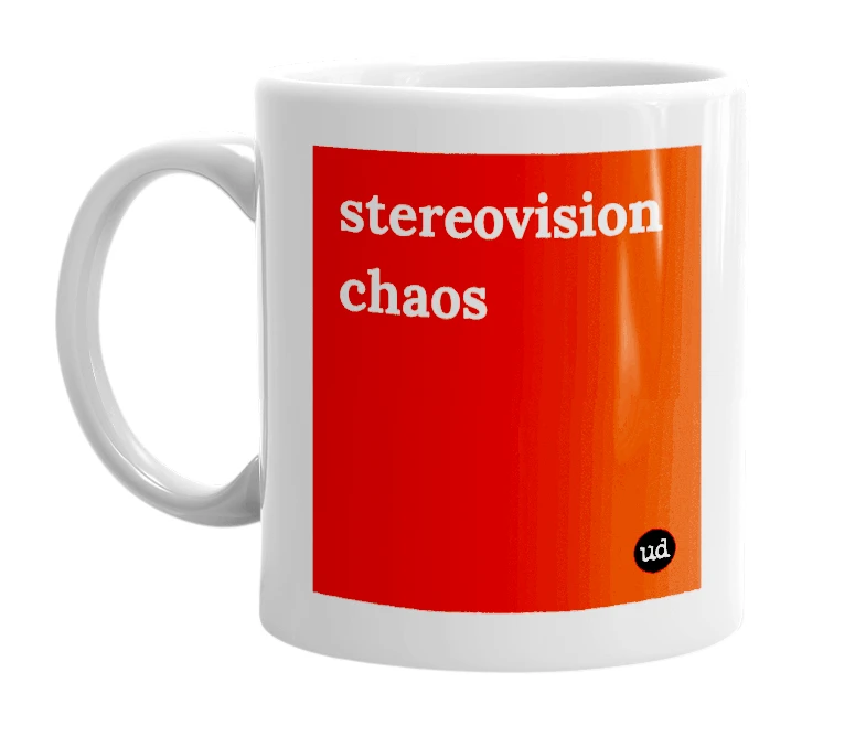 "stereovision chaos" mug