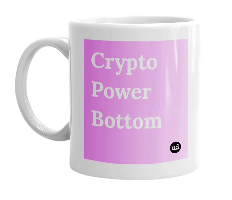 "Crypto Power Bottom" mug