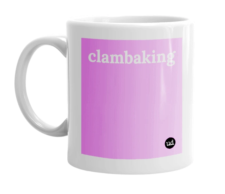 "clambaking" mug