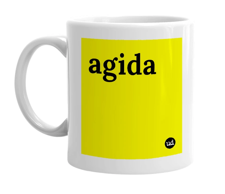 "agida" mug