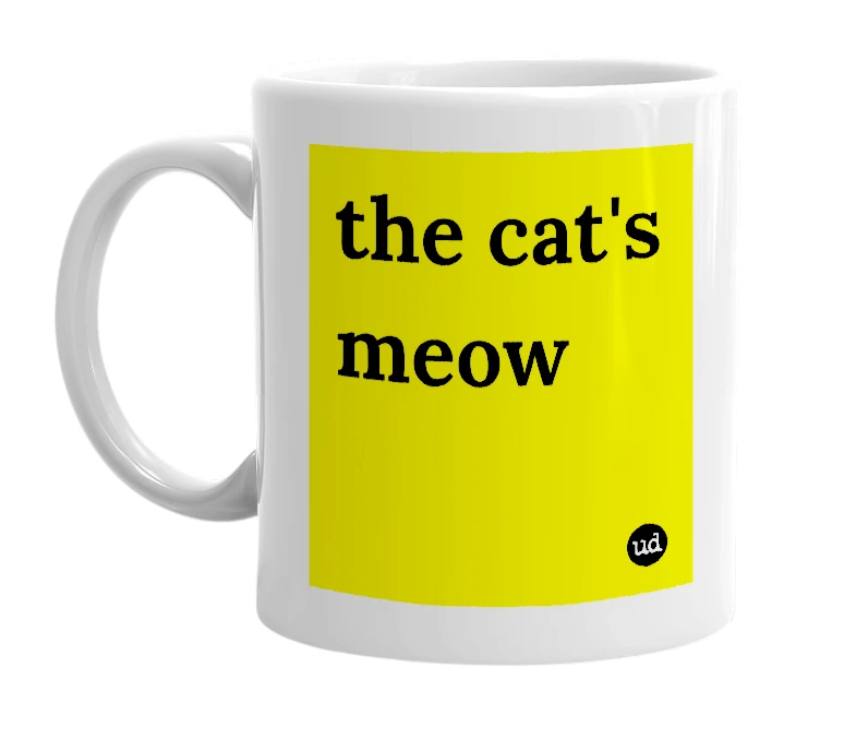 "the cat's meow" mug