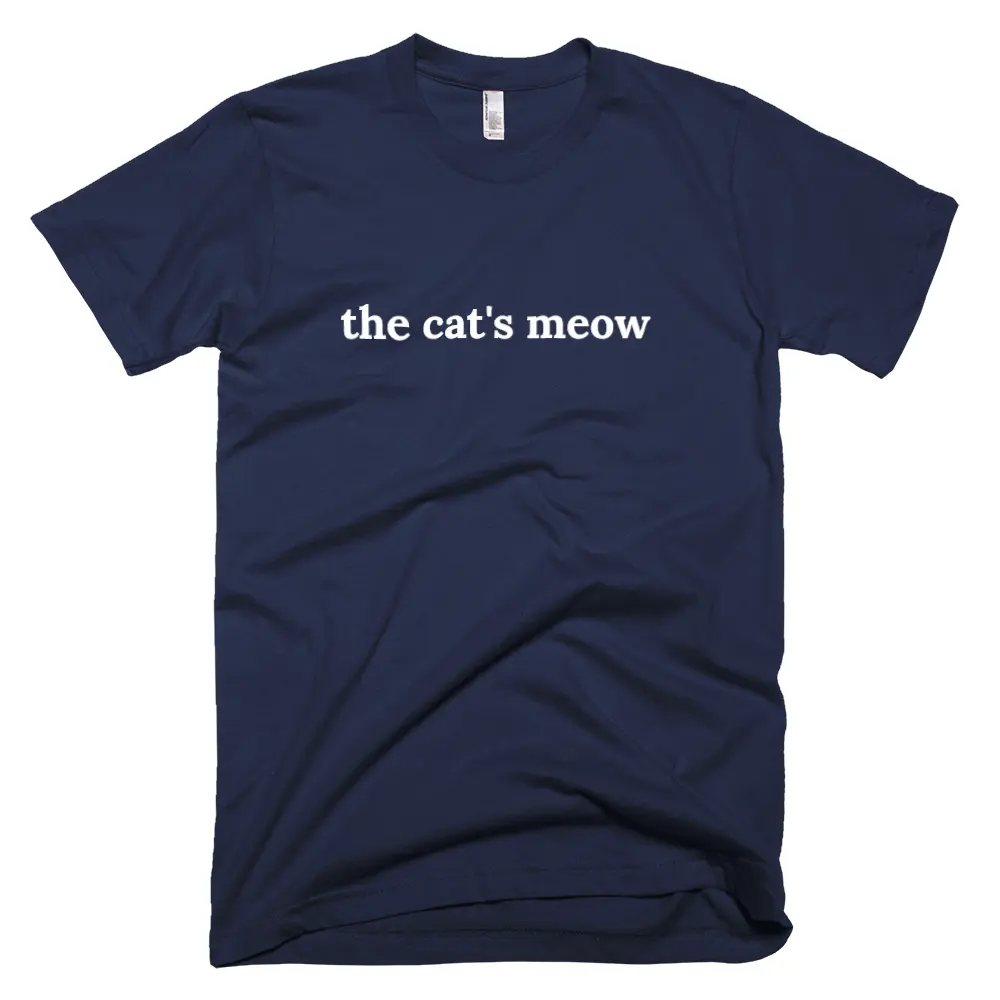 "the cat's meow" tshirt
