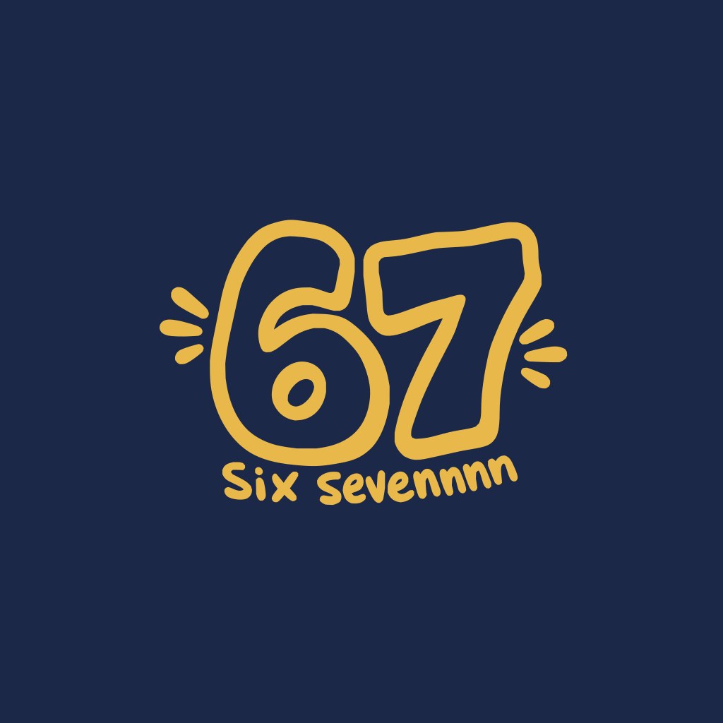 67 mug, the artwork