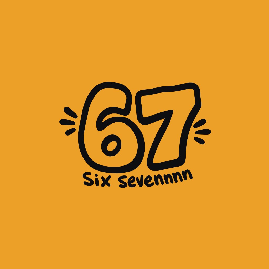 67 mug, the artwork