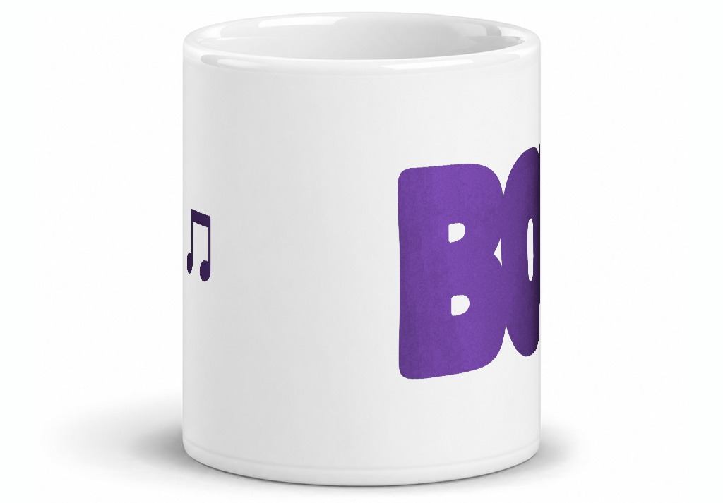 bop mug, front