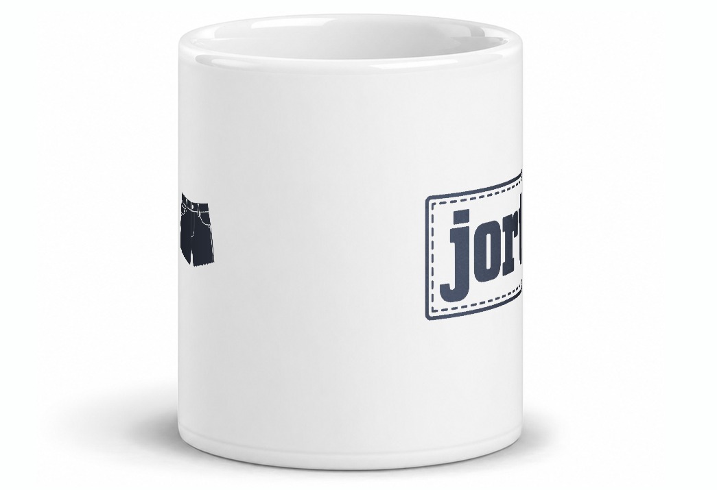 jorts mug, front