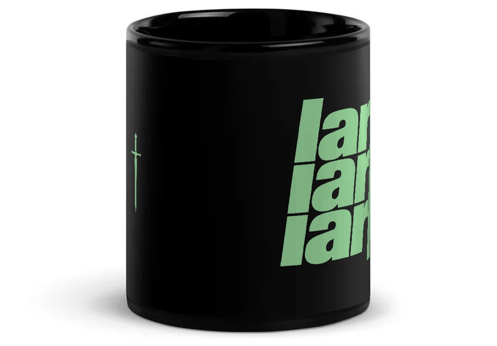 larp mug, front